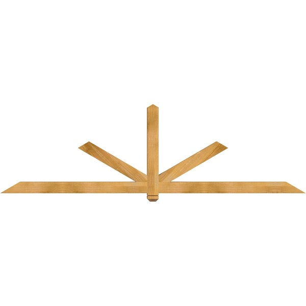 Ekena Millwork Kennewick Timber Gable Bracket, Western Red Cedar, 108"W x 31 1/2"H x 4"D x 4"F, 7/12 Pitch GBW108X31X0404KEN00RWR - main